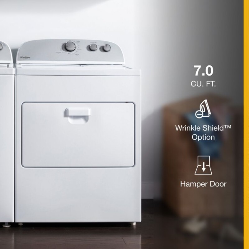 7.0 cu. ft. Top Load Gas Dryer with AutoDry Drying System WGD4950HW