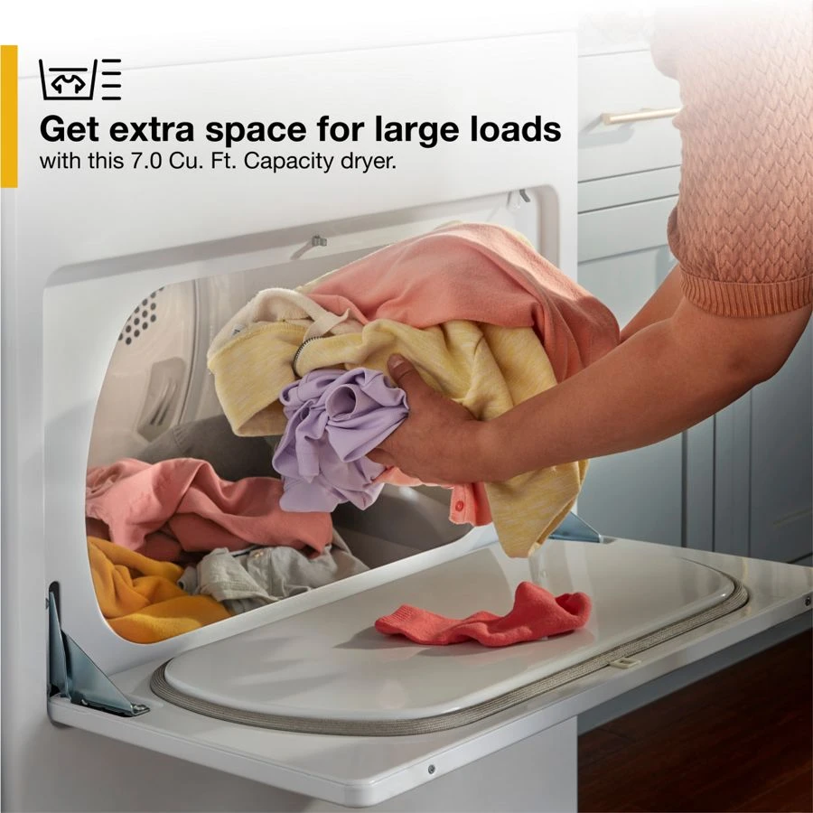 7.0 Cu. Ft. Top Load Gas Moisture Sensing Dryer view 7