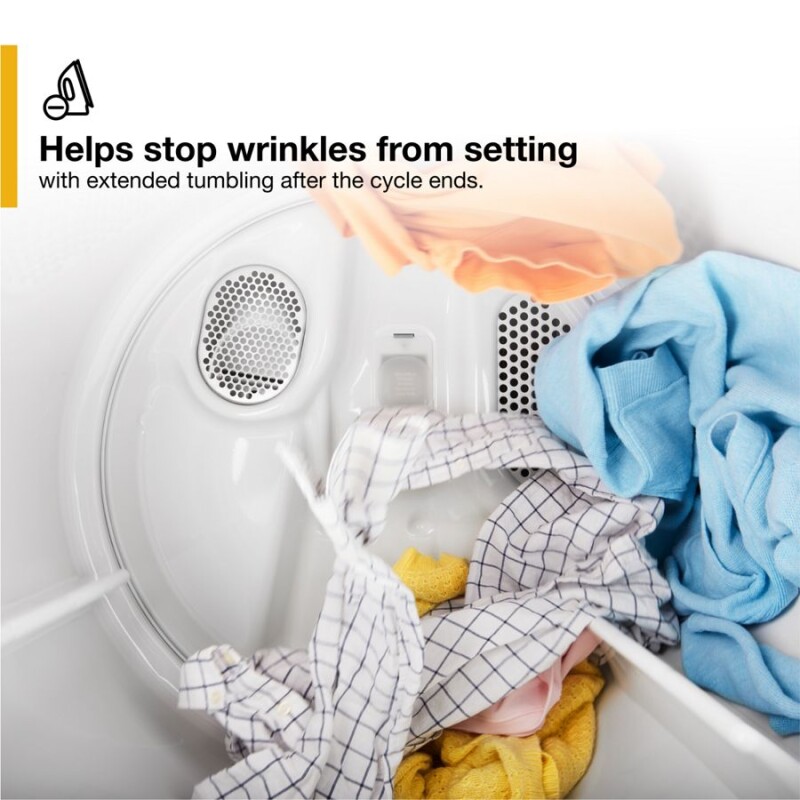 7.0 Cu. Ft. Top Load Gas Moisture Sensing Dryer with Steam WGD5050LW