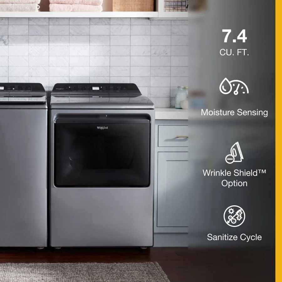 7.4 cu. ft. Top Load Gas Dryer with Intuitive Controls WGD5100HC