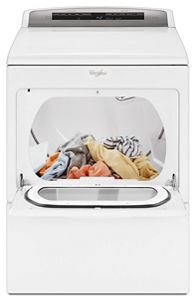 7.4 cu.ft Top Load HE Gas Dryer with AccuDry, Intuitive Touch Controls WGD7500GW