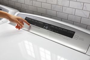 7.4 cu.ft Top Load HE Gas Dryer with AccuDry, Intuitive Touch Controls WGD7500GW