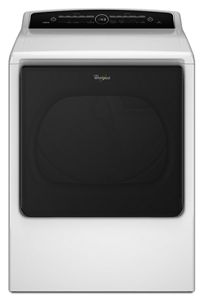 Whirlpool 8.8 cu.ft Top Load HE Gas Dryer with Advanced Moisture Sensing, Intuitive Touch Controls White WGD8000DW Picture 1