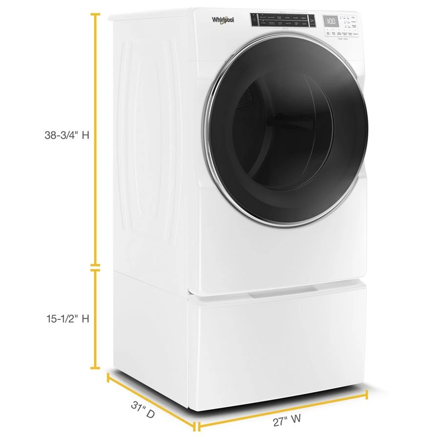 7.4 cu. ft. Front Load Gas Dryer with Steam Cycles view 7