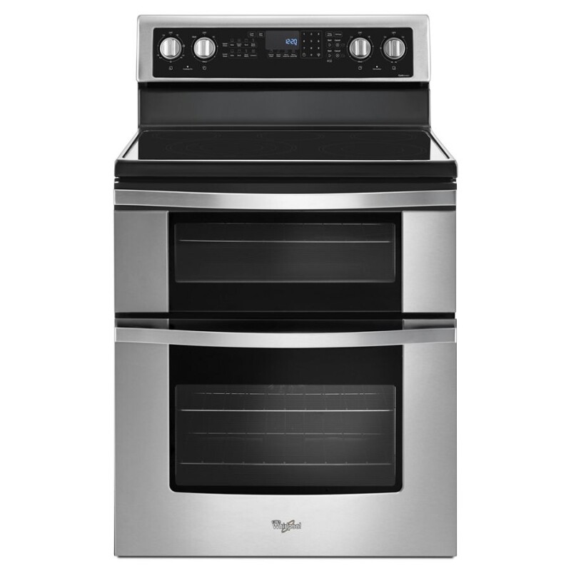 Whirlpool 6.7 Cu. Ft. Electric Double Oven Range with True Convection Stainless Steel WGE745C0FS Picture 1