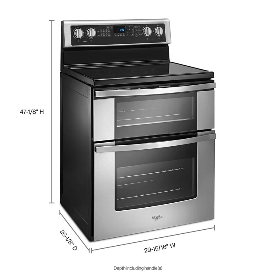 6.7 Cu. Ft. Electric Double Oven Range with True Convection view 8