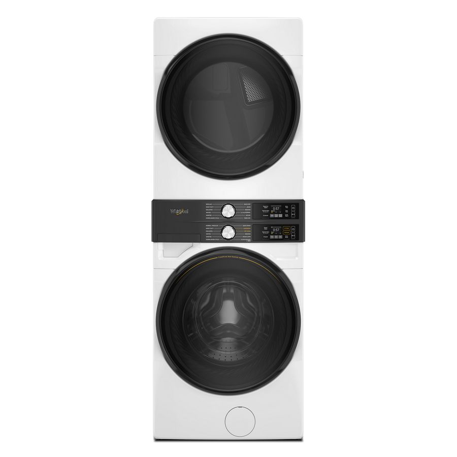 Smart ENERGY STARĀ® Front Load Laundry Tower with UV Clean Technology & FreshFlowTM Vent System 4.5 cu. ft. Washer & 7.4 cu. ft. Gas Dryer WGF5727TW
