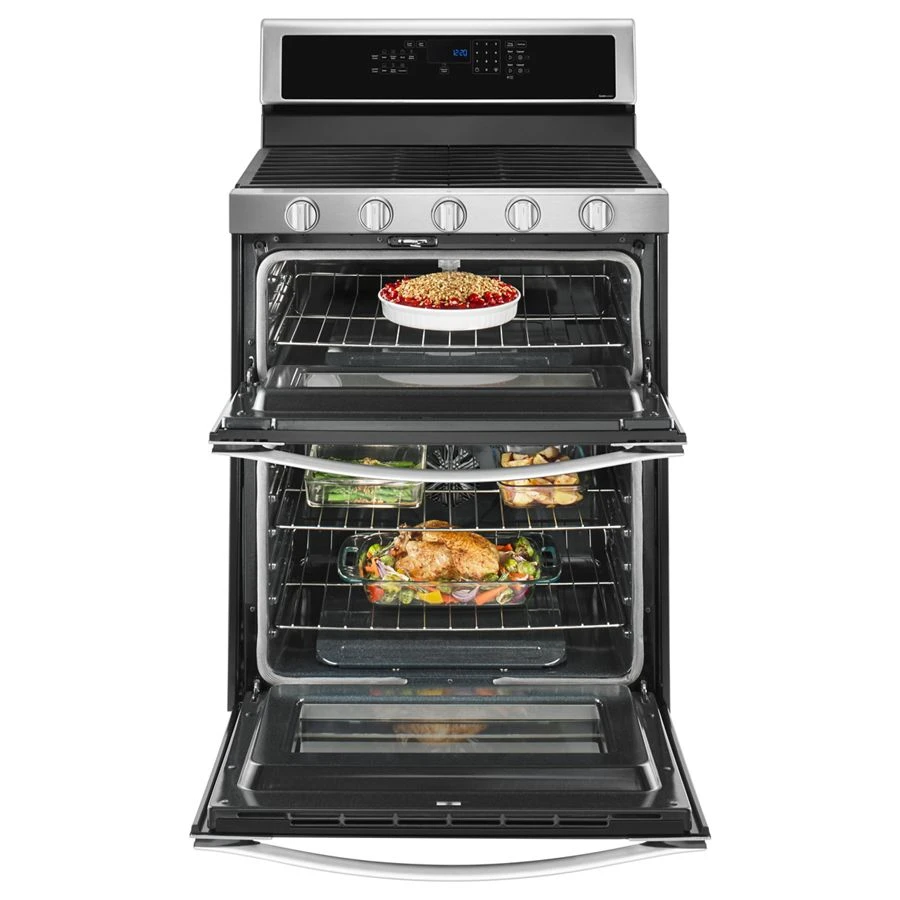 6.0 Cu. Ft. Gas Double Oven Range with EZ-2-Lift™ Hinged Grates view 3