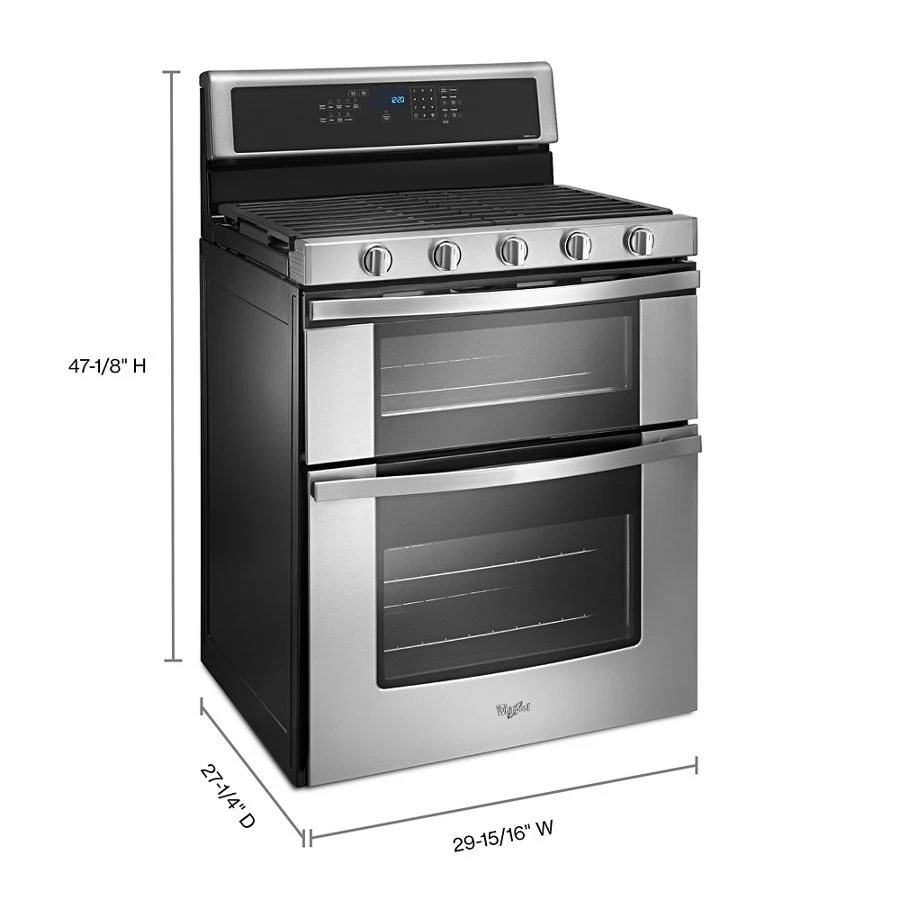 6.0 Cu. Ft. Gas Double Oven Range with EZ-2-Lift™ Hinged Grates view 8