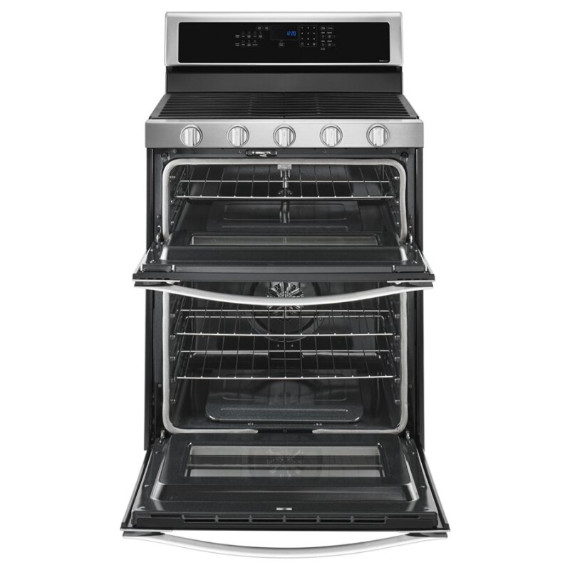 6.0 Cu. Ft. Gas Double Oven Range with EZ-2-Lift Hinged Grates WGG745S0FS