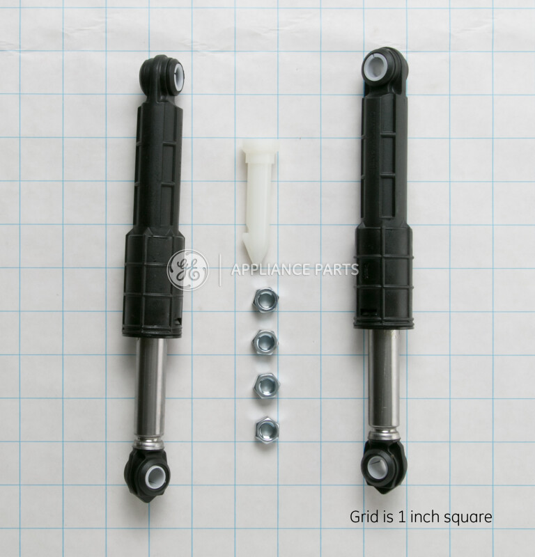 Front load clothes washer shock absorber kit. Includes instructions WH17X10001, product image 2 of 2