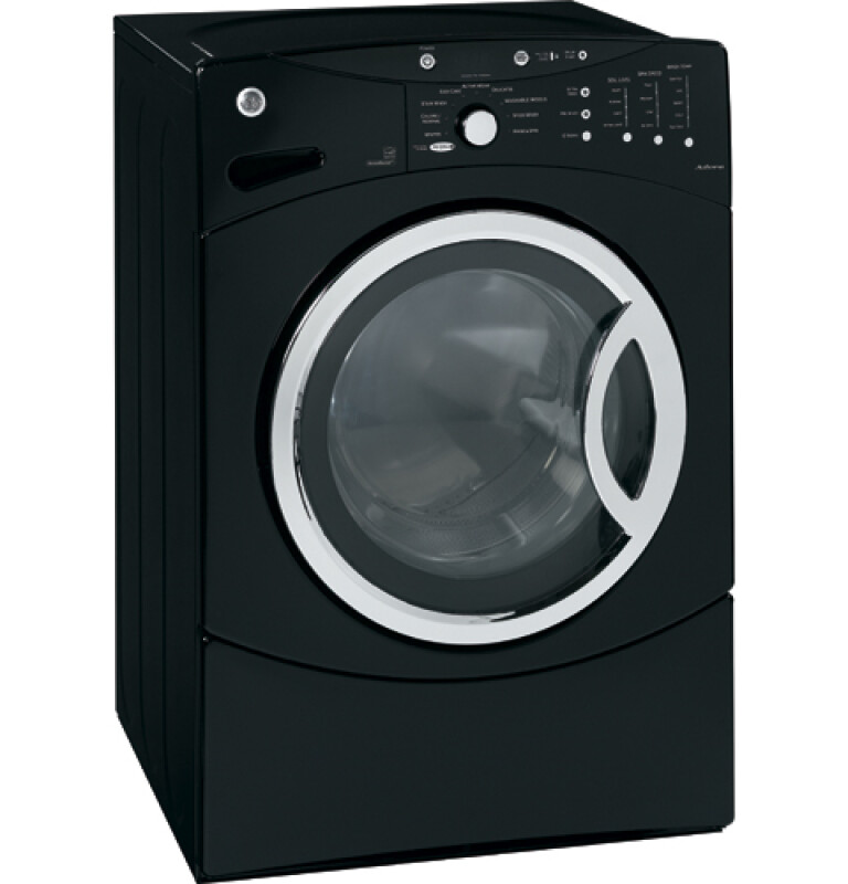GE Adora 3.8 IEC Cu. Ft. King-size Capacity Frontload Washer with Stainless Steel Basket Black on Black WHDVH660HBB Picture 1