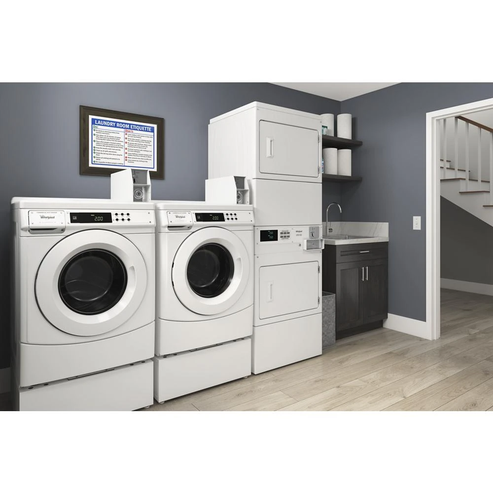 10" Pedestal for Commercial Front Load Washer and Dryer view 4