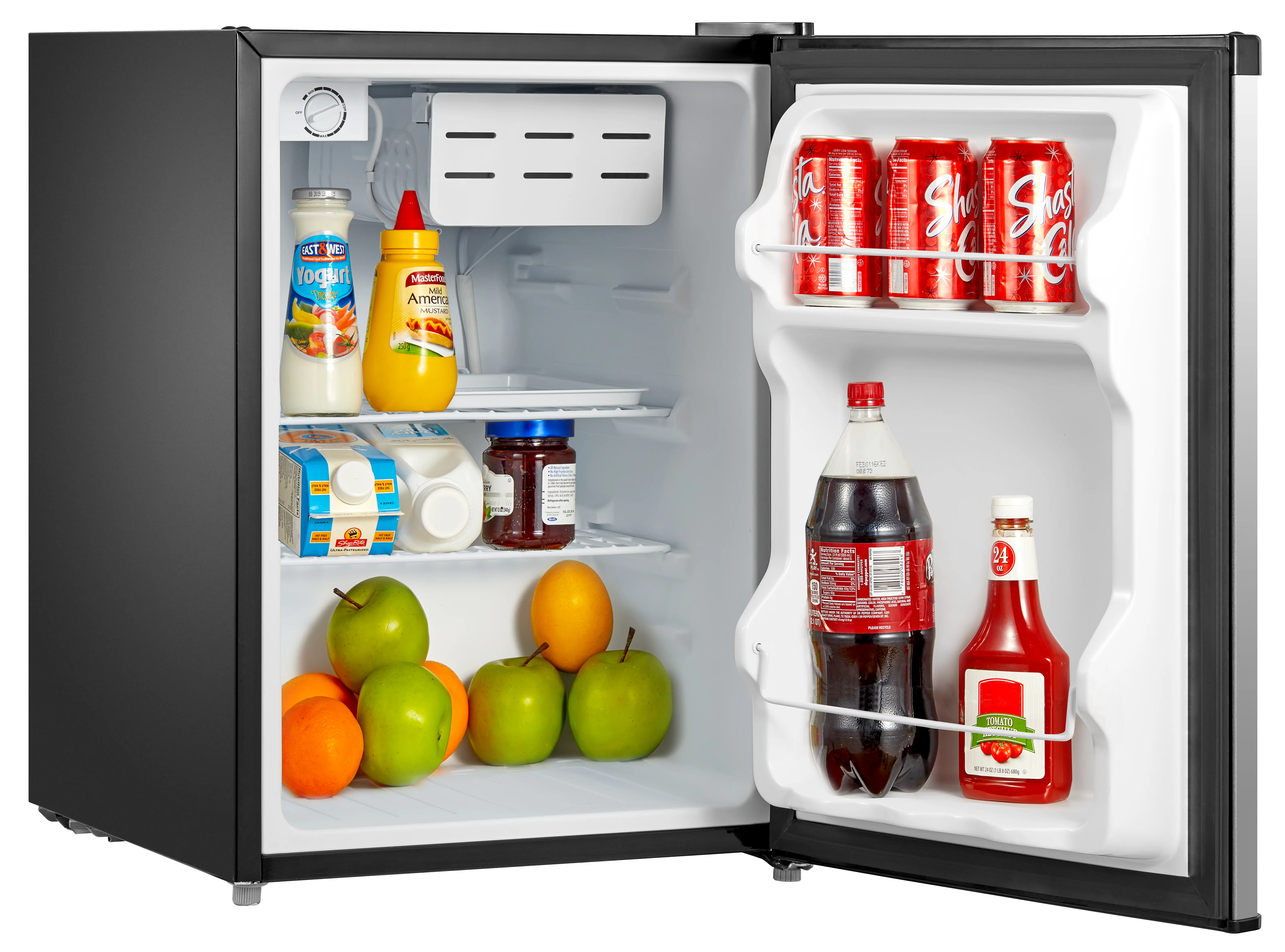 2.4 cu. Ft. Compact Refrigerator with 2L Bottle Holder (Stainless Steel) WHS87LSS1