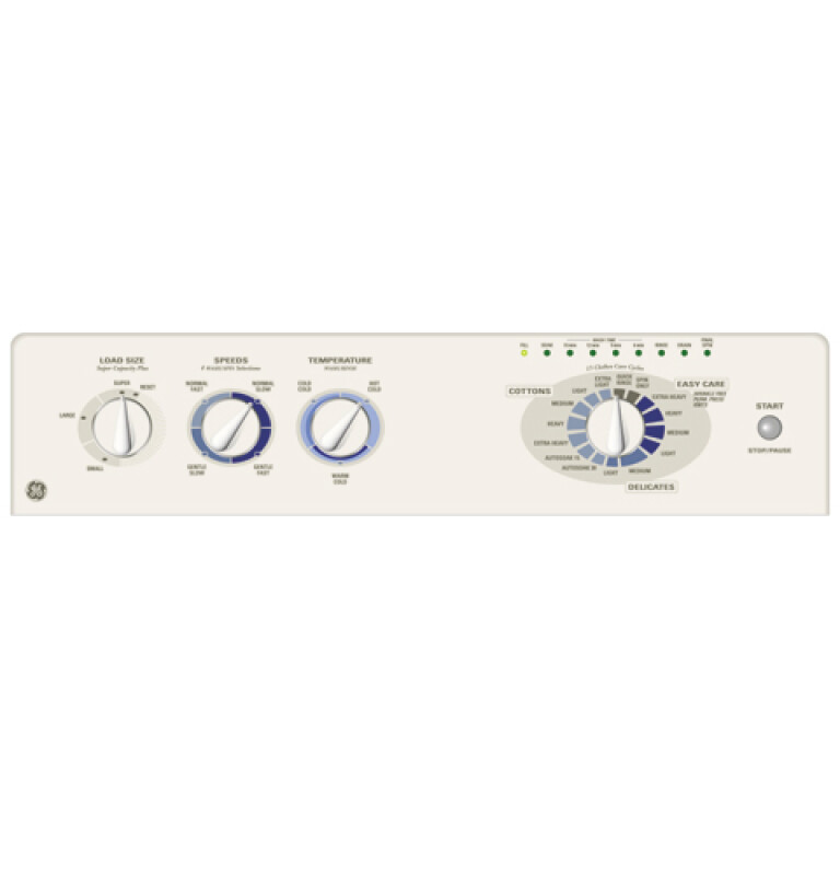 GE Super Plus 3.2 Cu. Ft. Capacity Washer Bisque WJSE4150BCC Picture 1