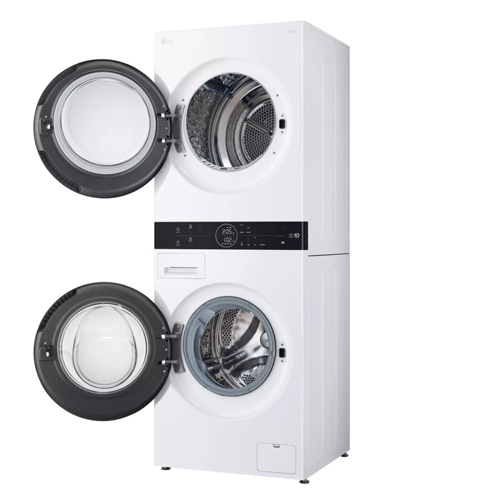 Compact Single Unit LG WashTower™ with Center Control™ 2.4 cu.ft. Front Load Washer and 4.2 cu.ft. Electric Ventless HeatPump™ Dryer view 14