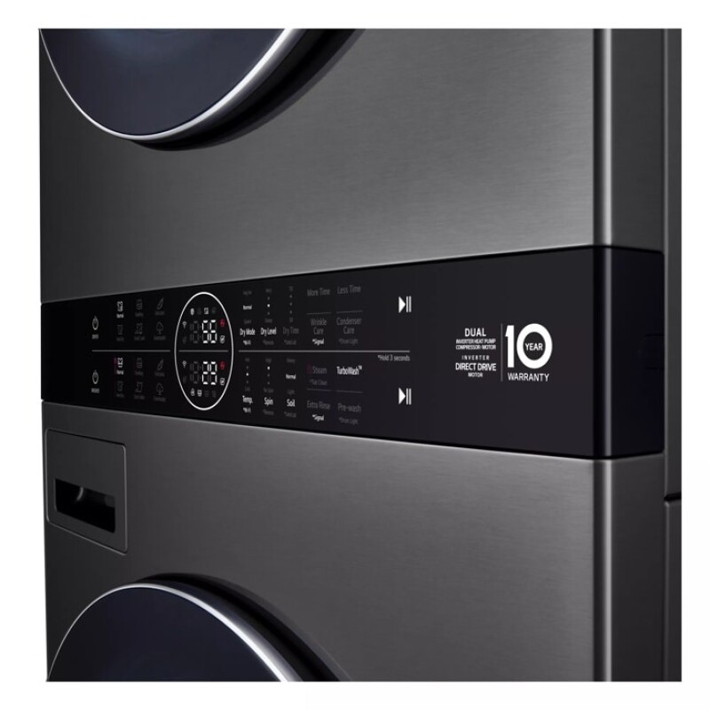 Single Unit LG WashTower™ with Center Control™ 5.0 cu. ft. Front Load Washer and 7.8 cu. ft. Electric Ventless Heat Pump Dryer view 12