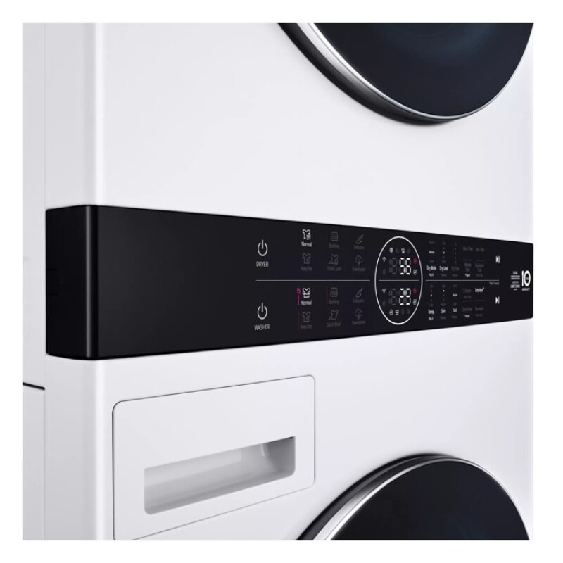 Single Unit LG WashTower™ with Center Control™ 5.0 cu. ft. Front Load Washer and 7.8 cu. ft. Electric Ventless Heat Pump Dryer view 8