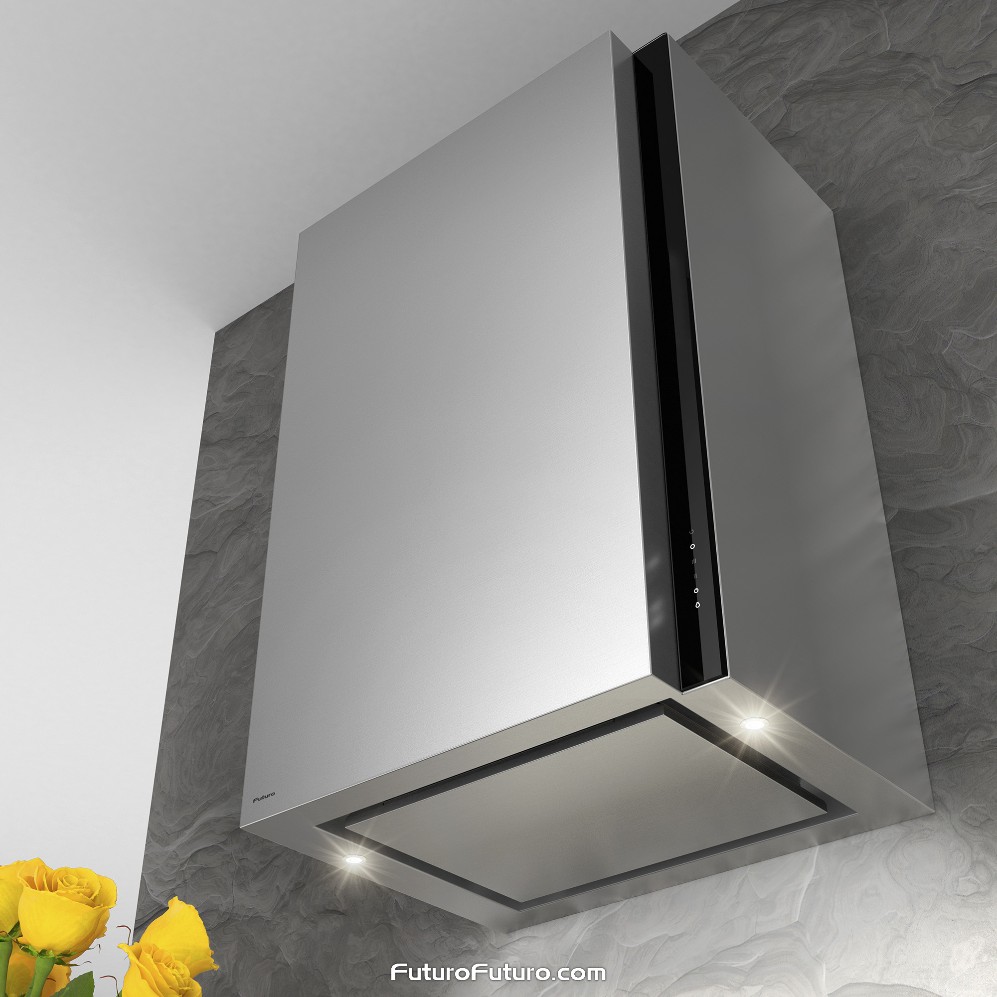 24″ Torre Black Wall Range Hood WL24TORREBLK