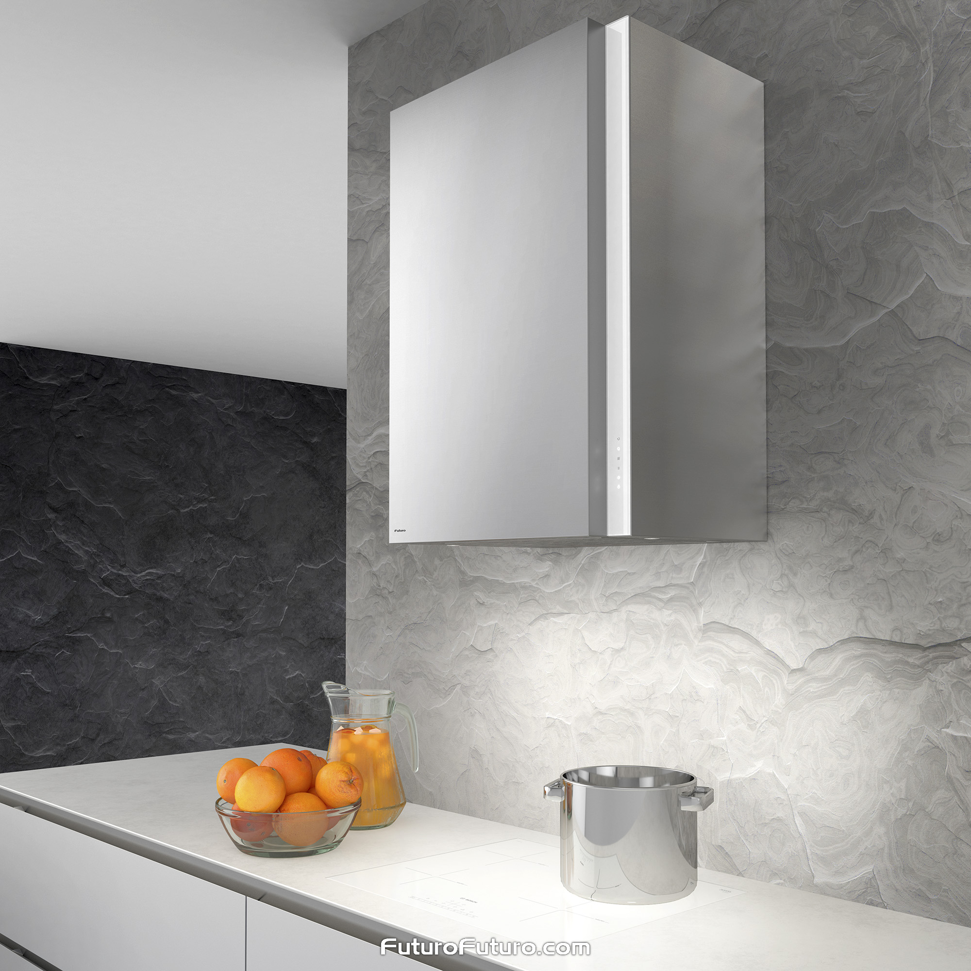 24″ Torre White Wall Range Hood WL24TORREWHT