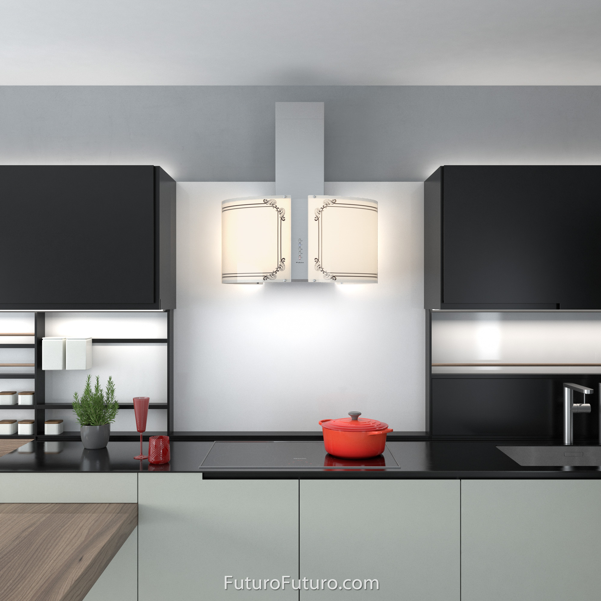 27″ Murano Empire LED Wall Range Hood WL27MUREMPIRELED