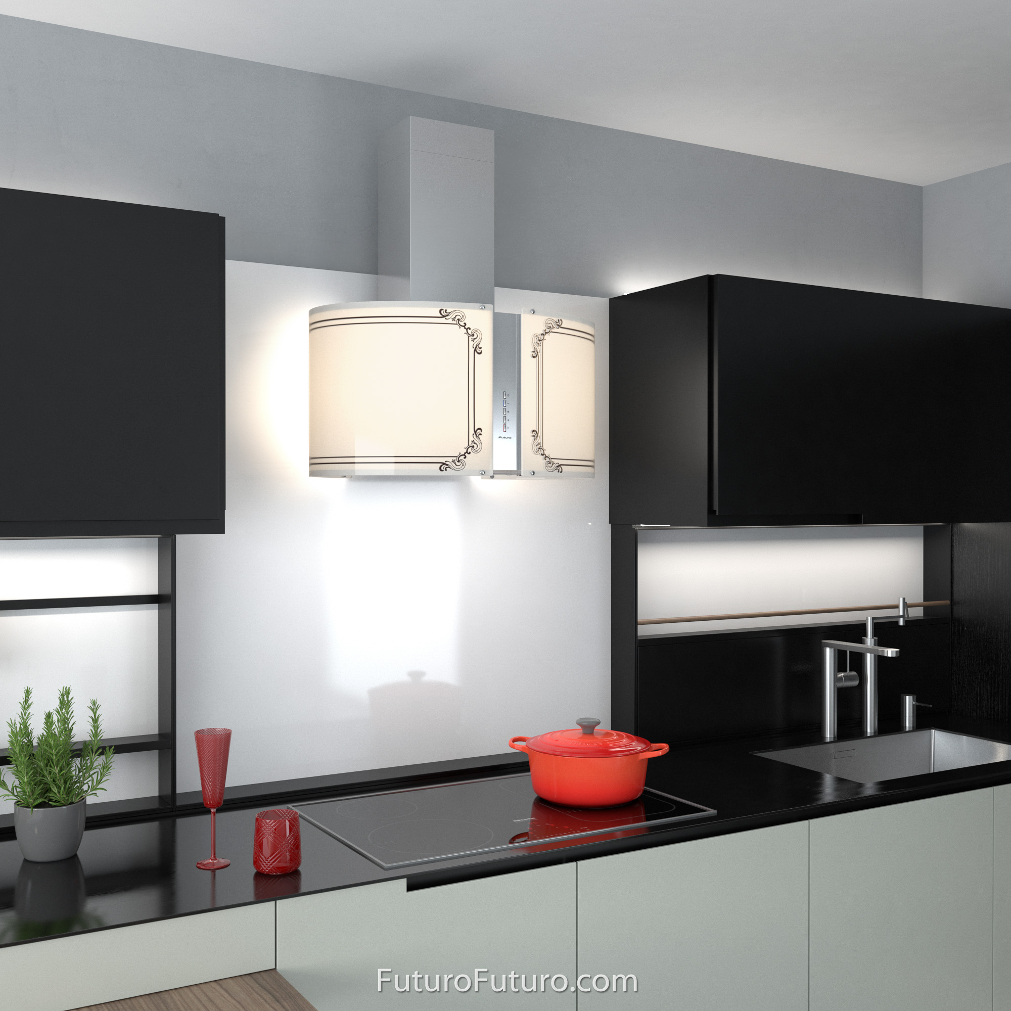 27″ Murano Empire LED Wall Range Hood WL27MUREMPIRELED