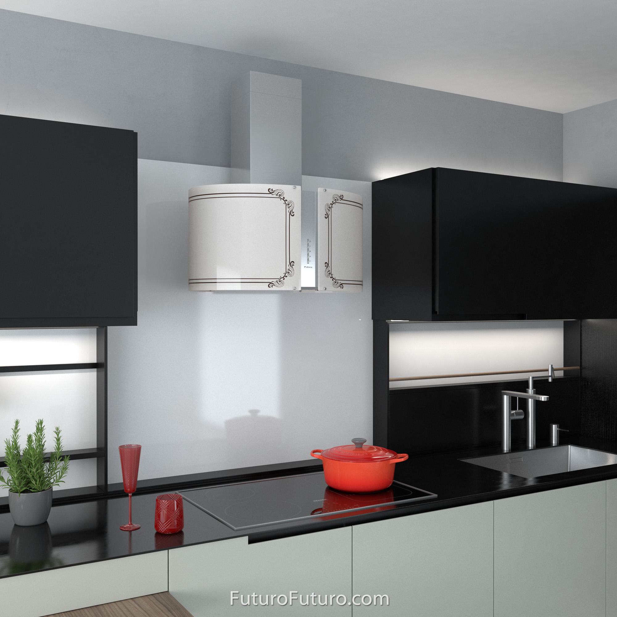 27″ Murano Empire LED Wall Range Hood WL27MUREMPIRELED