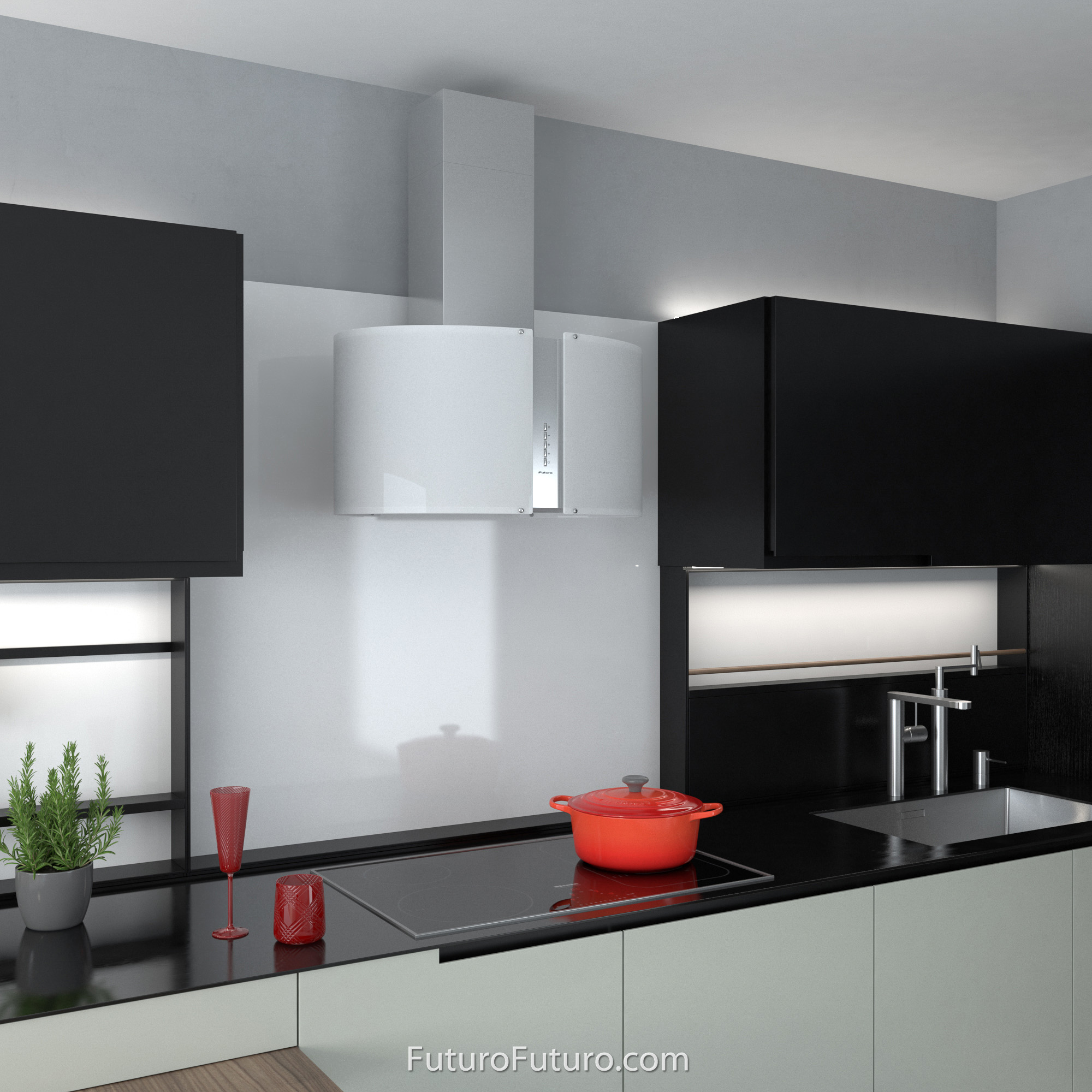 27″ Murano Glow LED Wall Range Hood WL27MURGLOWLED