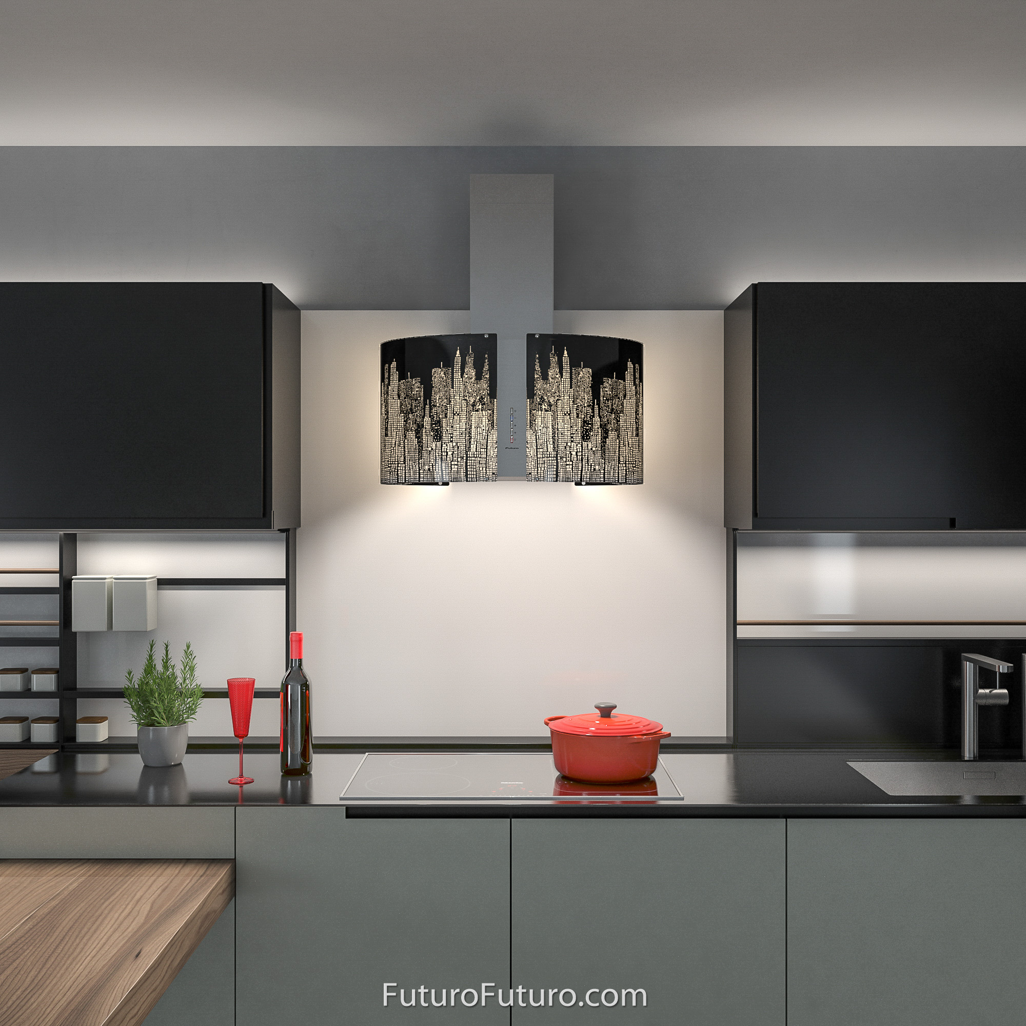 27″ Murano New York LED Wall Range Hood WL27MURNEWYORKLED