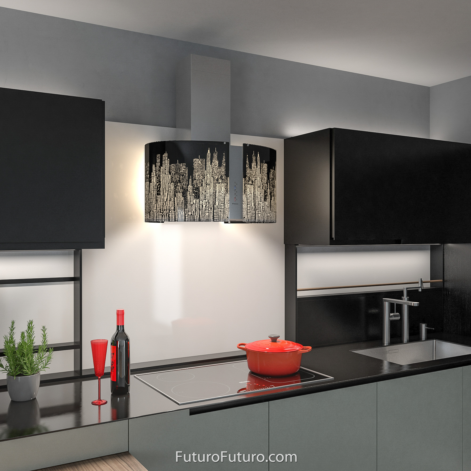 27″ Murano New York LED Wall Range Hood WL27MURNEWYORKLED