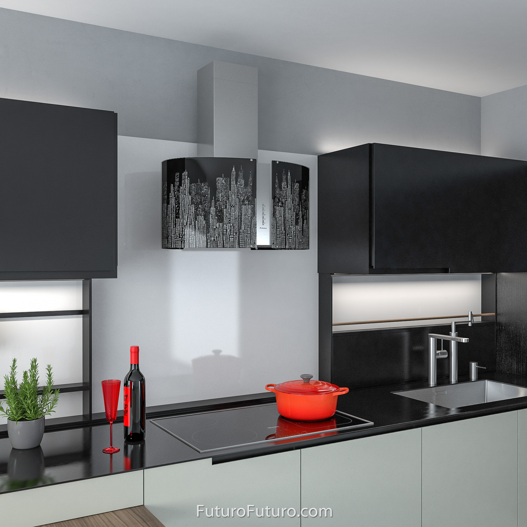 27″ Murano New York LED Wall Range Hood WL27MURNEWYORKLED