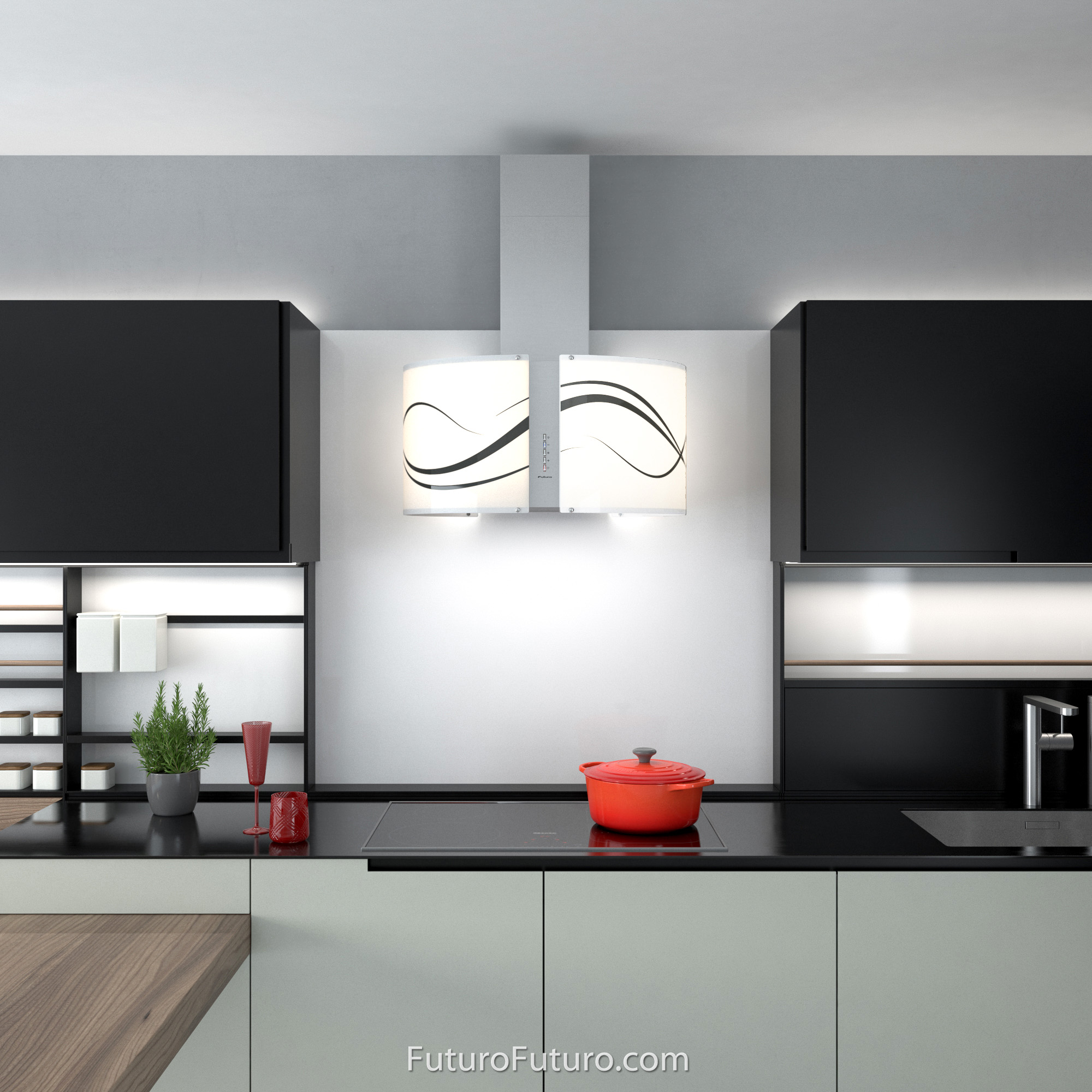 27″ Murano Serenity LED Wall Range Hood WL27MURSERENITYLED