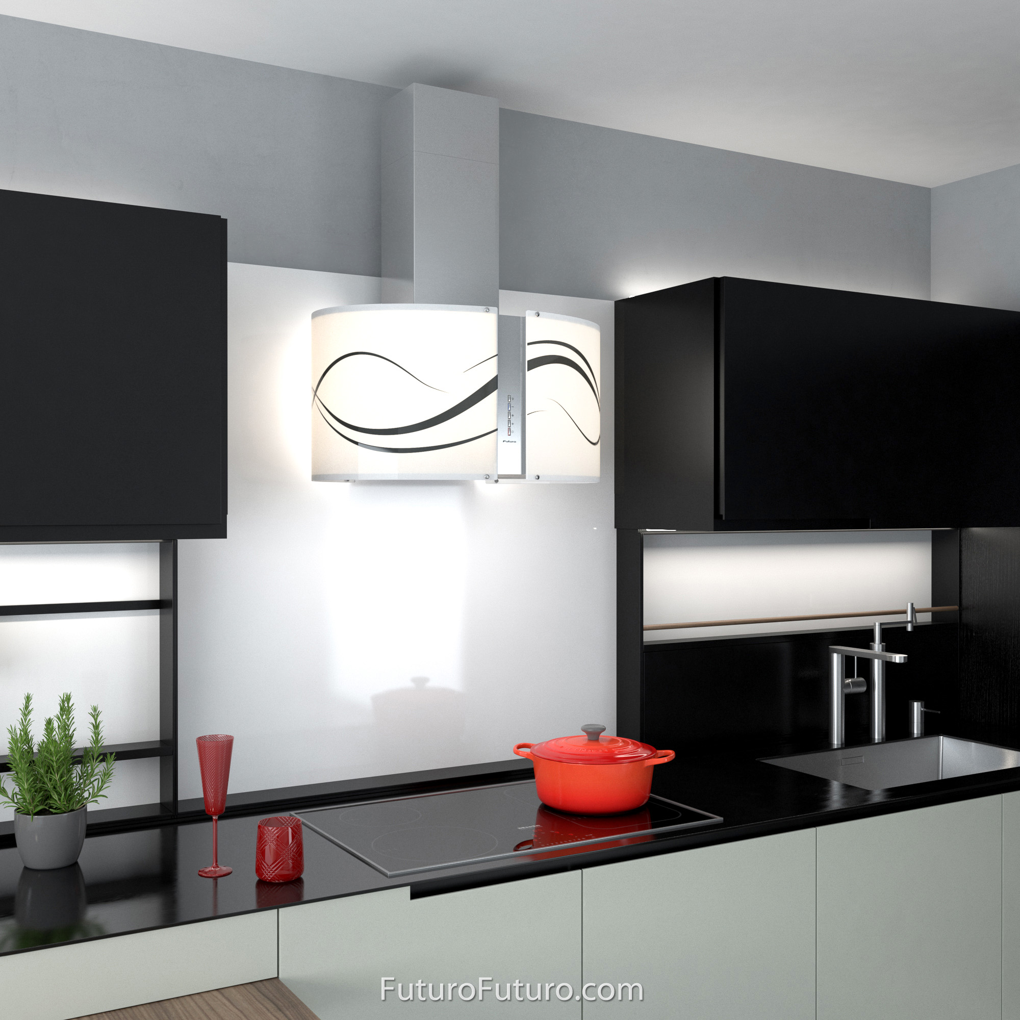 27″ Murano Serenity LED Wall Range Hood WL27MURSERENITYLED