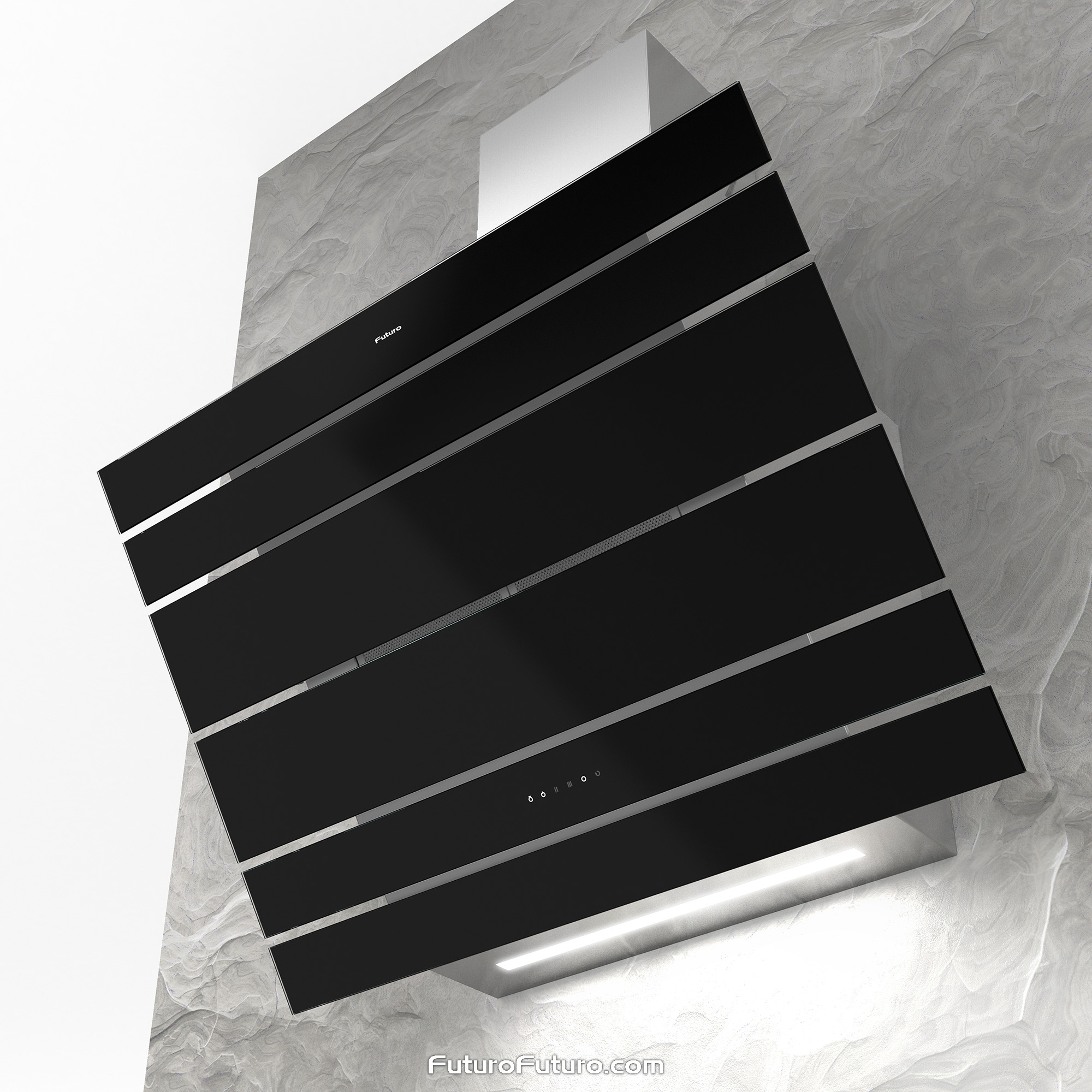 34″ Lester Black Wall Range Hood WL34LESTERBLK