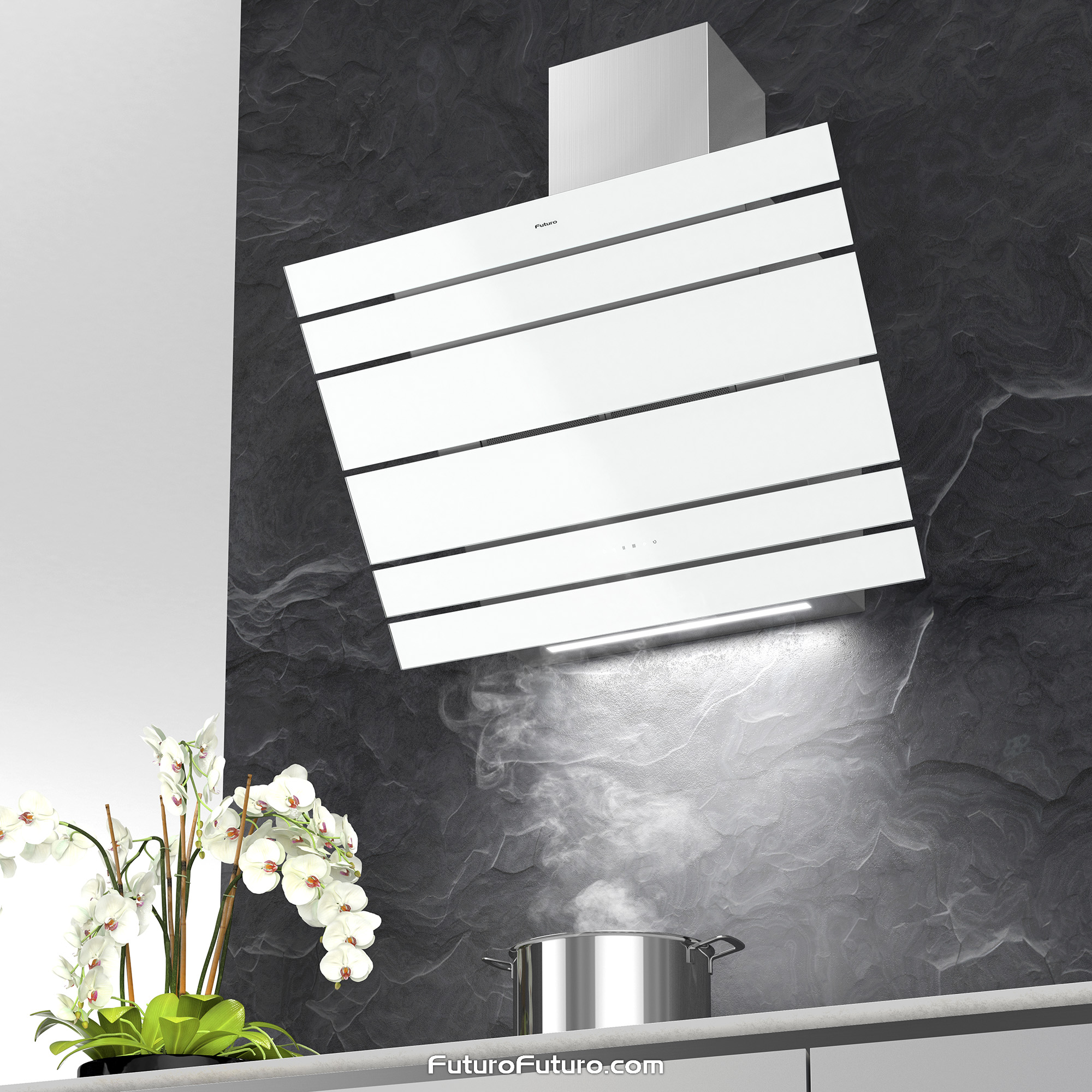 34″ Lester White Wall Range Hood WL34LESTERWHT