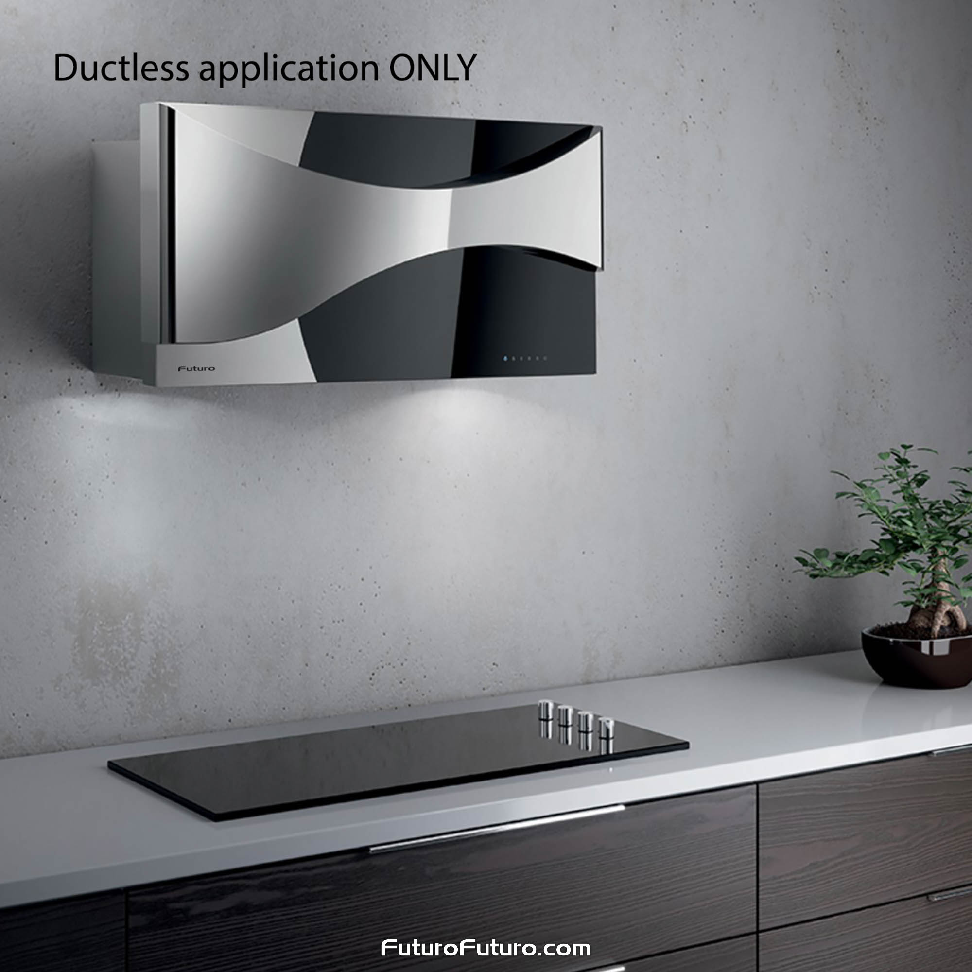 36″ Aesthetics Black Wall Range Hood WL36AESTHETICSBLK