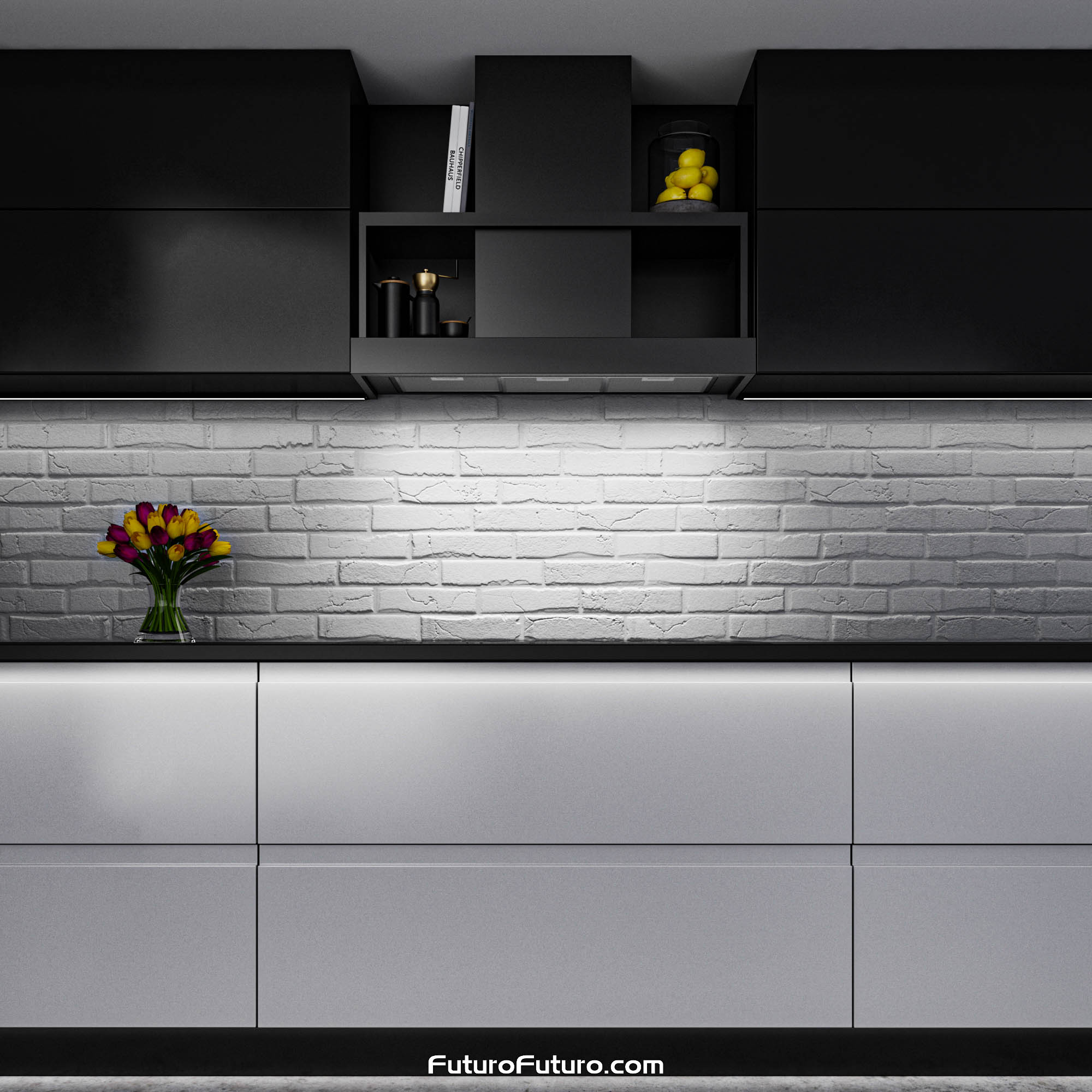 36″ Counter Black Wall Range Hood WL36COUNTERGM