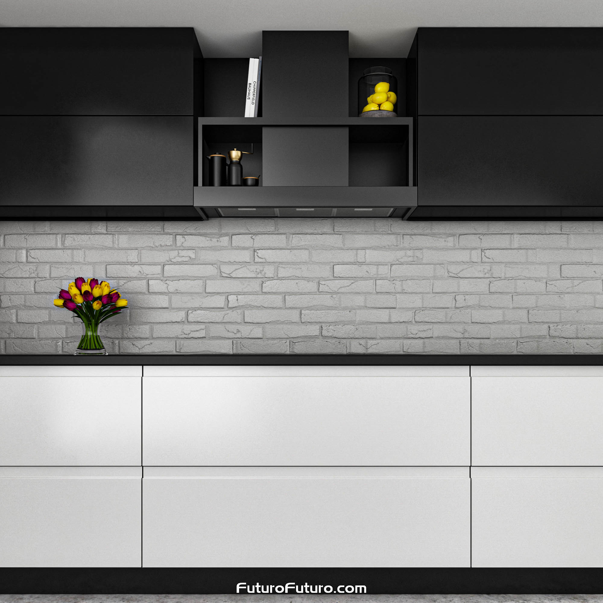 36″ Counter Black Wall Range Hood WL36COUNTERGM