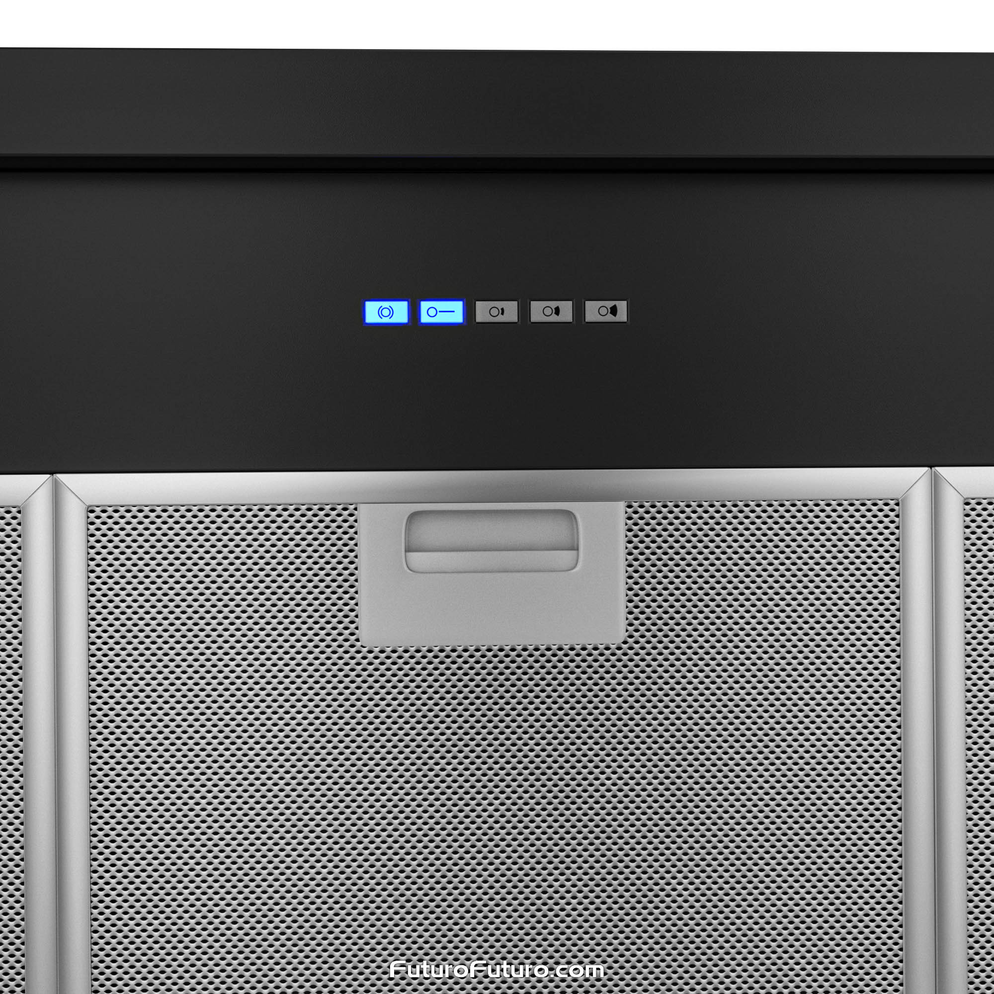 36″ Counter Black Wall Range Hood WL36COUNTERGM