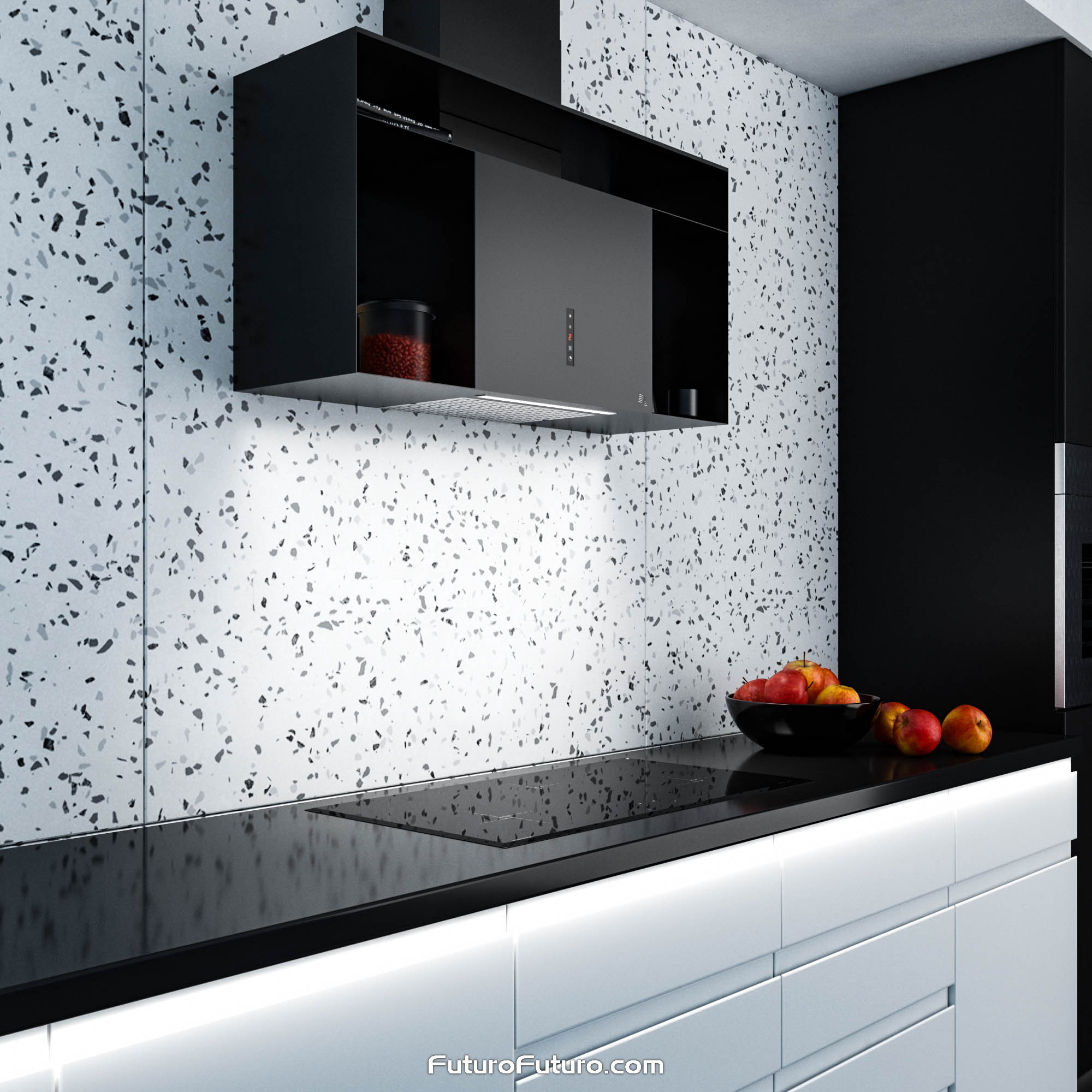 36″ Knox Black Wall Range Hood WL36KNOXGM