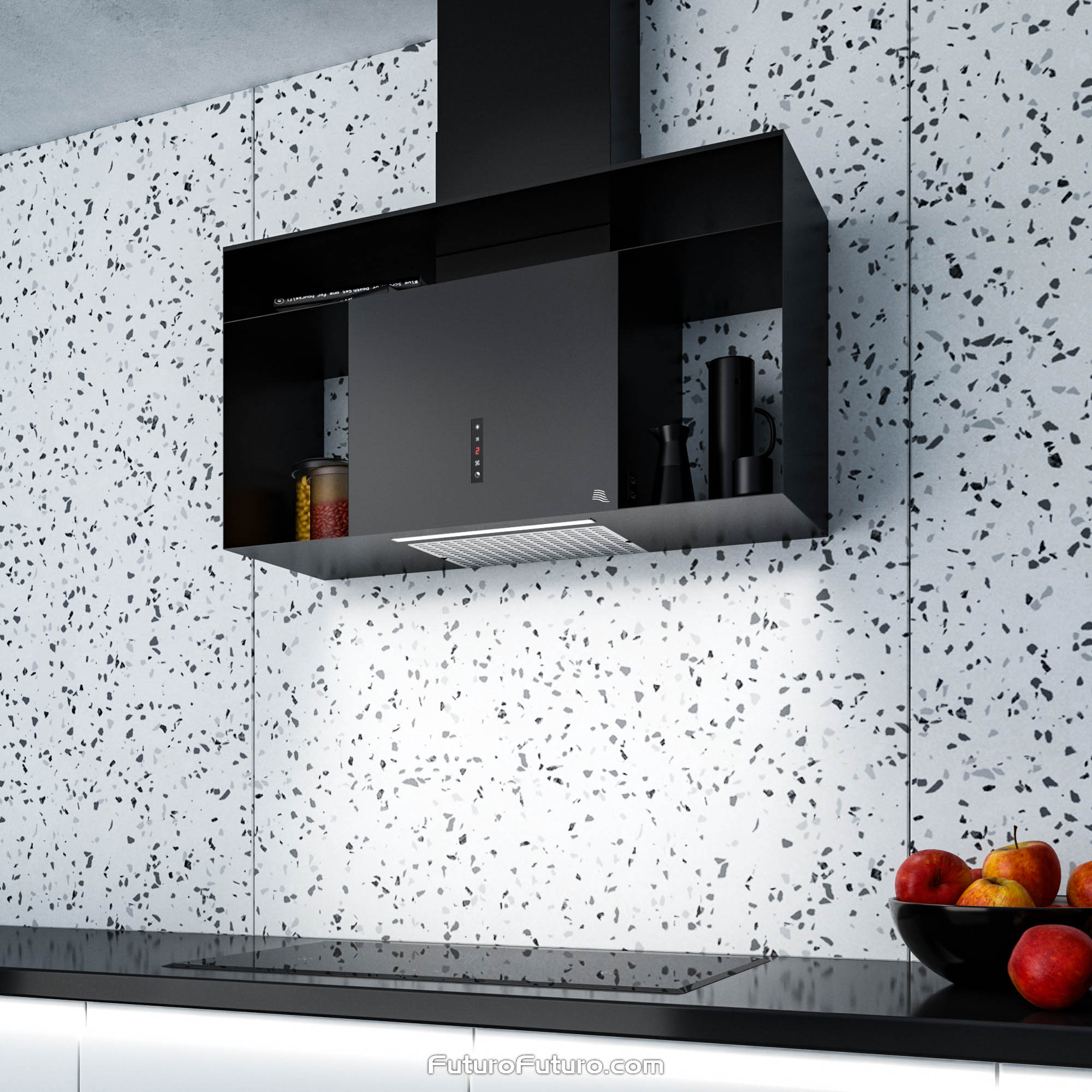 36″ Knox Black Wall Range Hood WL36KNOXGM