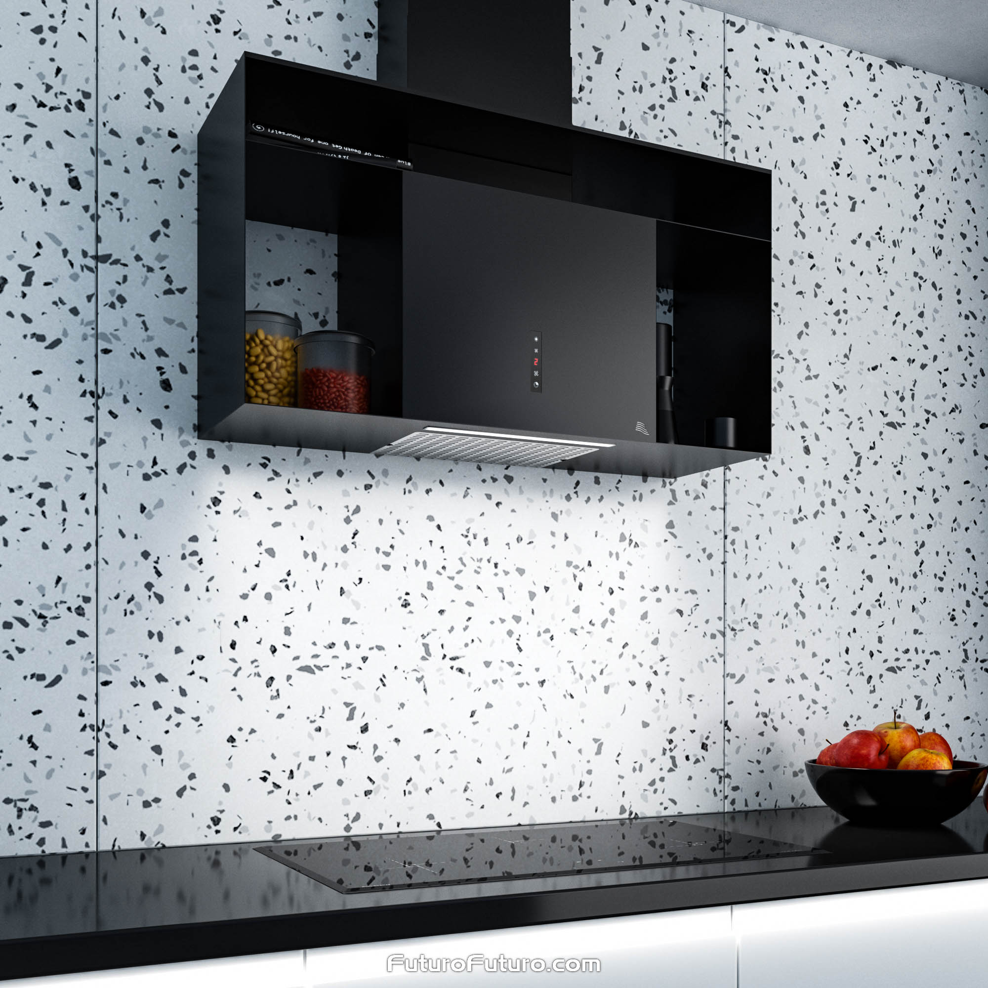 36″ Knox Black Wall Range Hood WL36KNOXGM