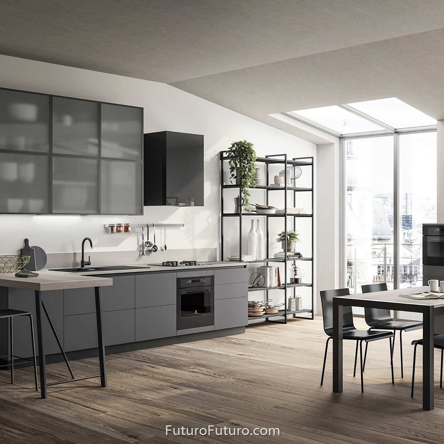 36″ Lombardy Black Wall Range Hood WL36LOMBARDYBLK