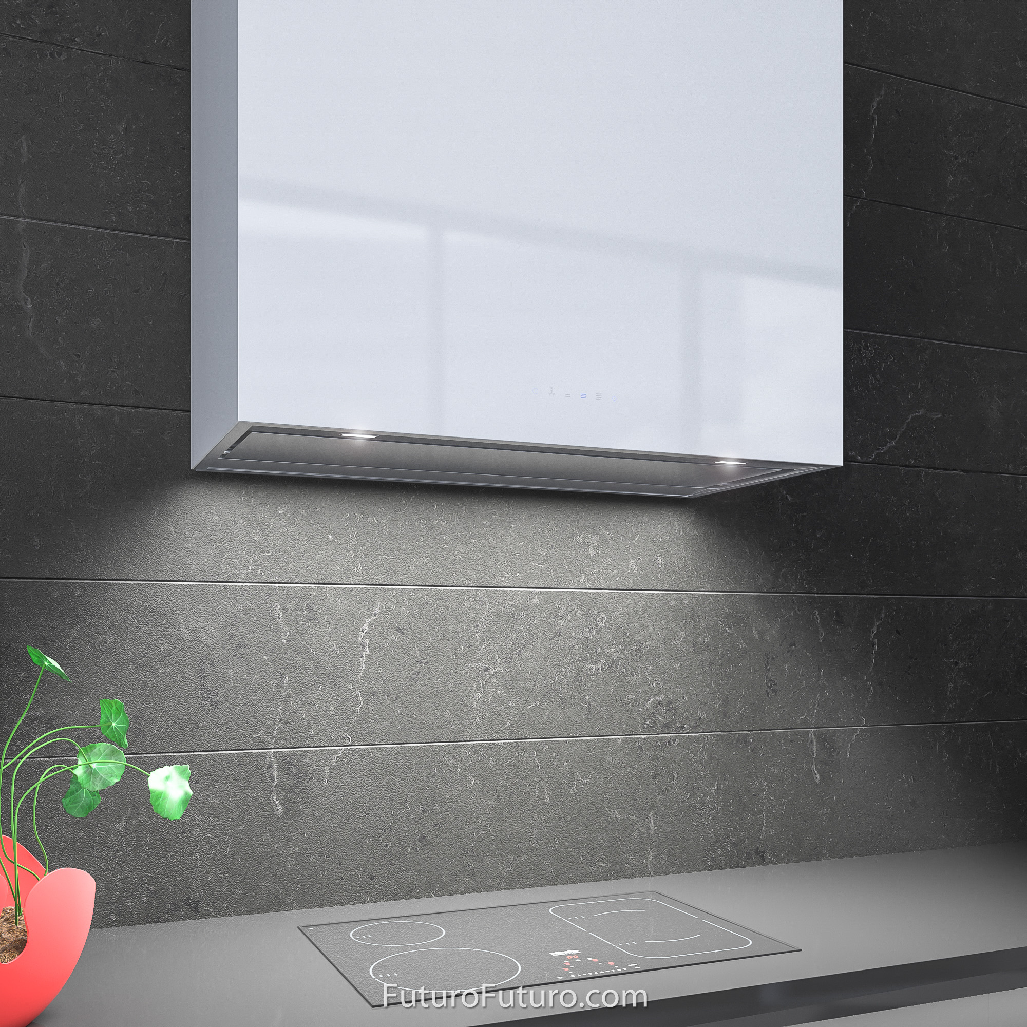 36″ Lombardy White Wall Range Hood WL36LOMBARDYWHT