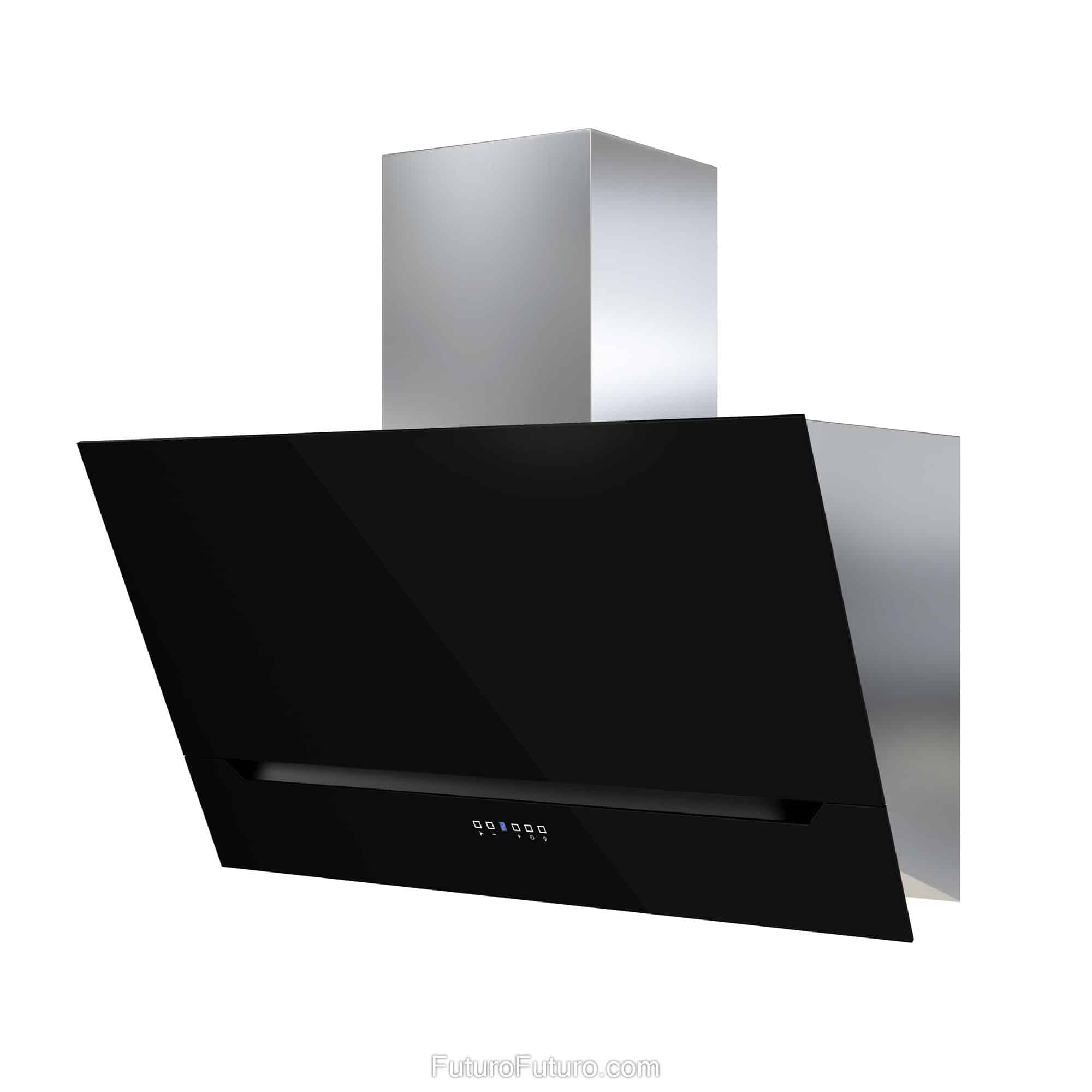 36″ Lorenzo Black Wall Range Hood WL36LORENZOBLK