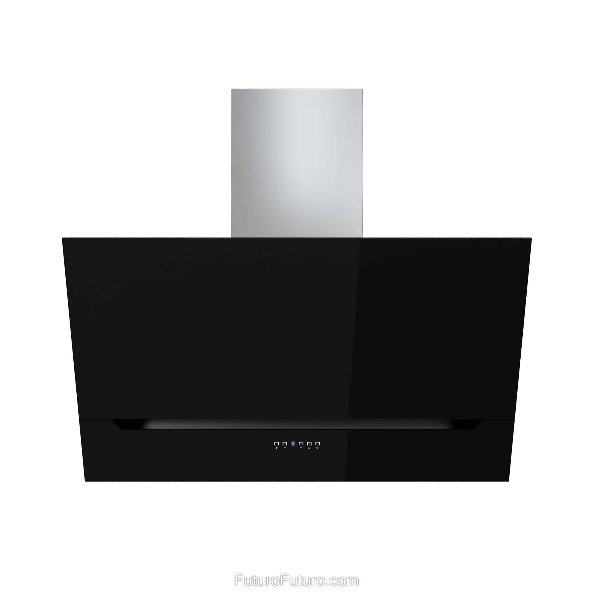 36″ Lorenzo Black Wall Range Hood WL36LORENZOBLK