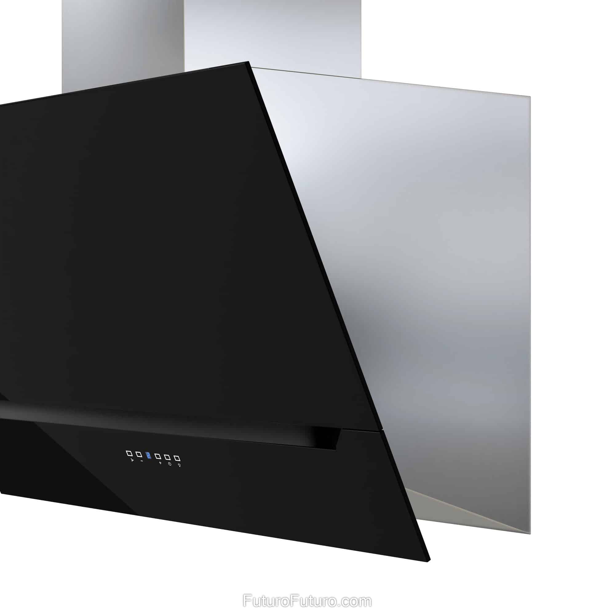 36″ Lorenzo Black Wall Range Hood WL36LORENZOBLK