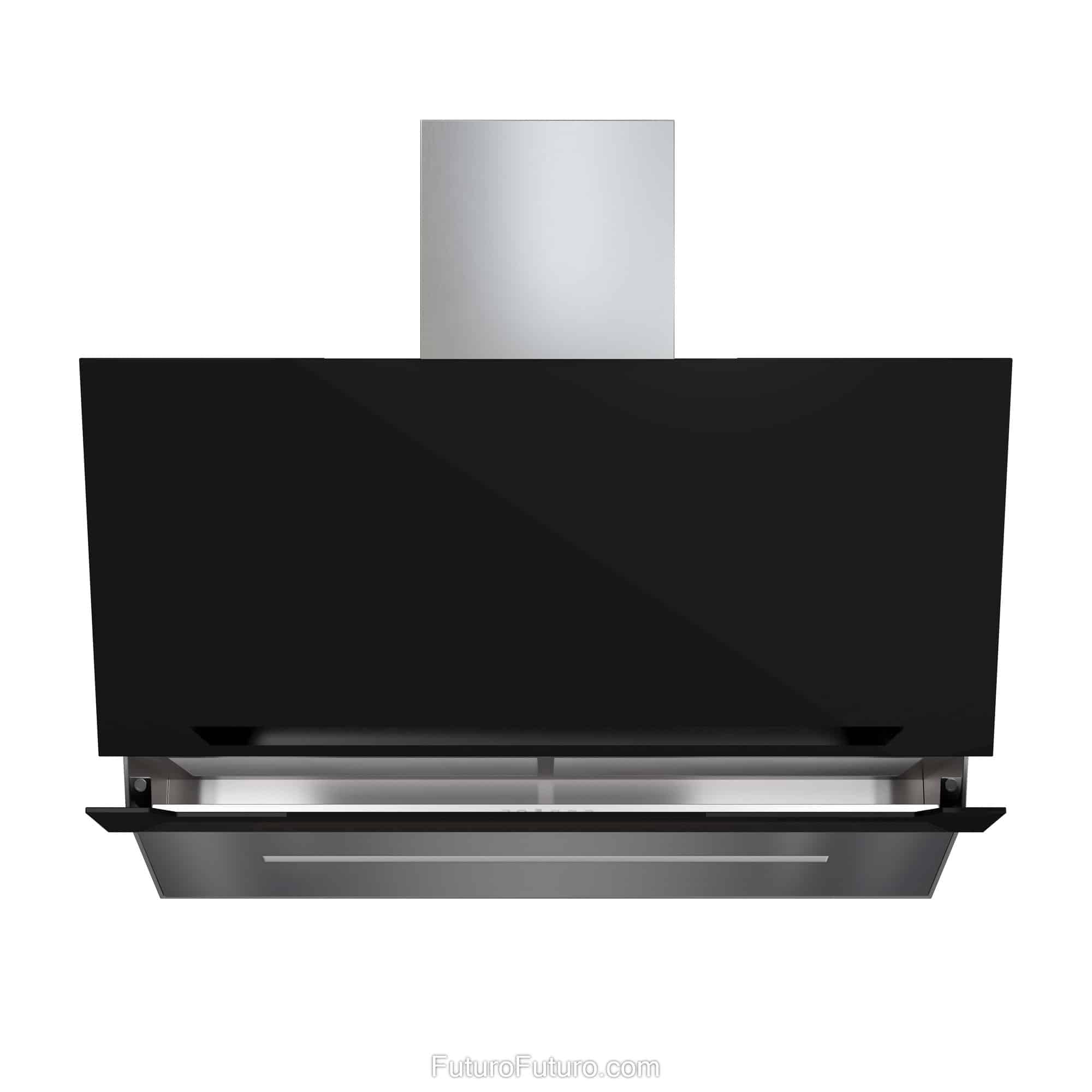 36″ Lorenzo Black Wall Range Hood WL36LORENZOBLK