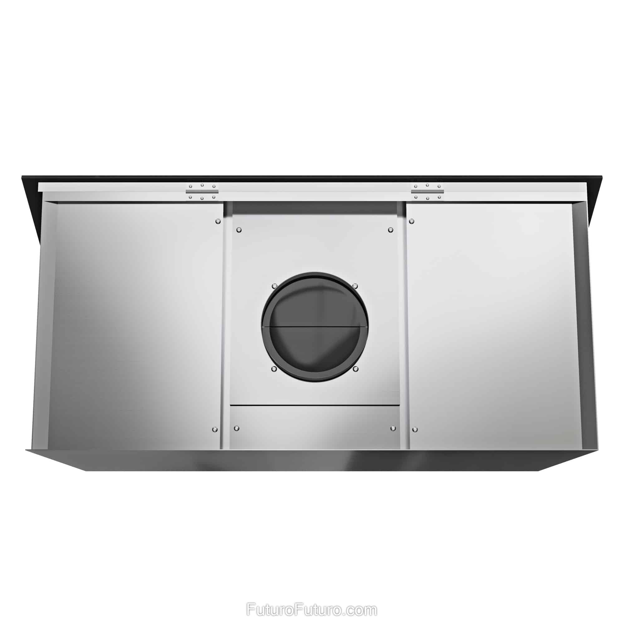 36″ Lorenzo Black Wall Range Hood WL36LORENZOBLK
