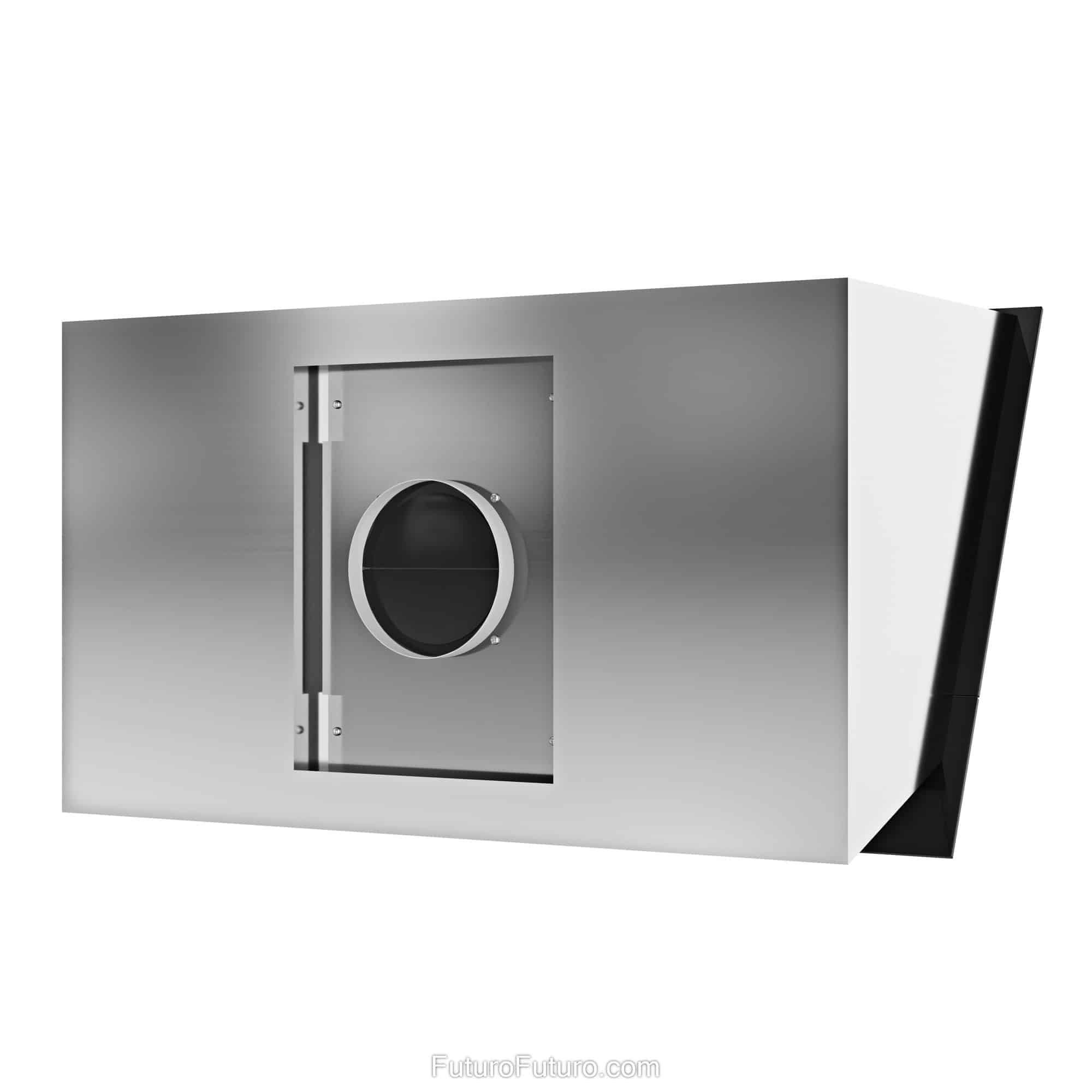 36″ Lorenzo Black Wall Range Hood WL36LORENZOBLK